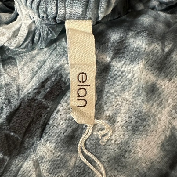 NWT | ELAN | Women’s Tie Dye Striped Black/Gray Halter Maxi Resort Dress Sz LG - Picture 2 of 7